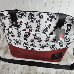 Bioworld Disney Minnie Mouse Red and Black Tote